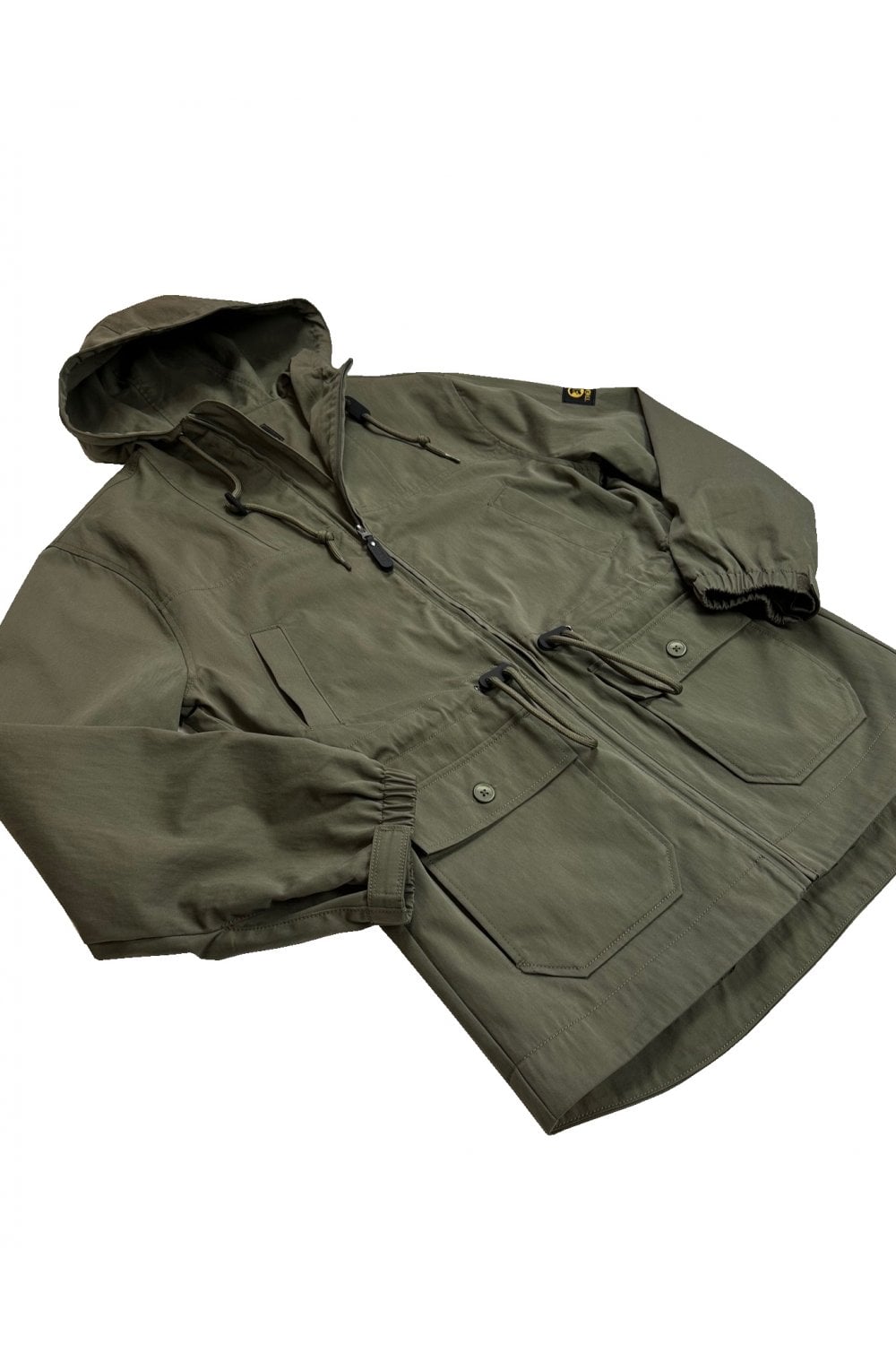 Trojan Twill Badged Parka Khaki