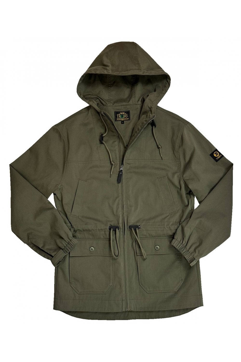 Trojan Twill Badged Parka Khaki