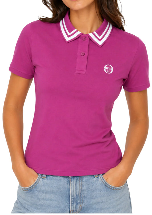 Sergio Tacchini Womens Miss Milana Polo Shirt Festival Fuchsia