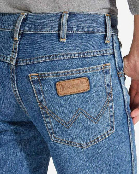 Wrangler Texas 821 Straight Jean In Vintage Stonewash Blue - RD1 Clothing
