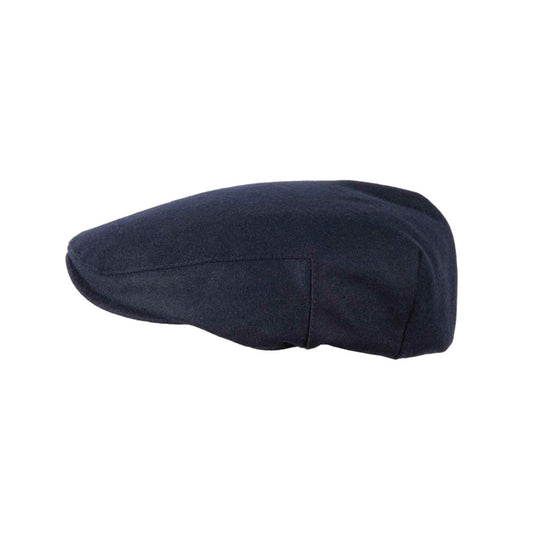 Carlyle Classic Tweed Flat Cap French Blue