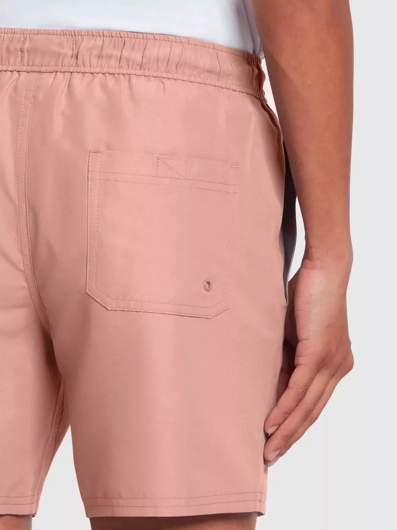 Farah Colbert Plain Swim Shorts in Pink Rose