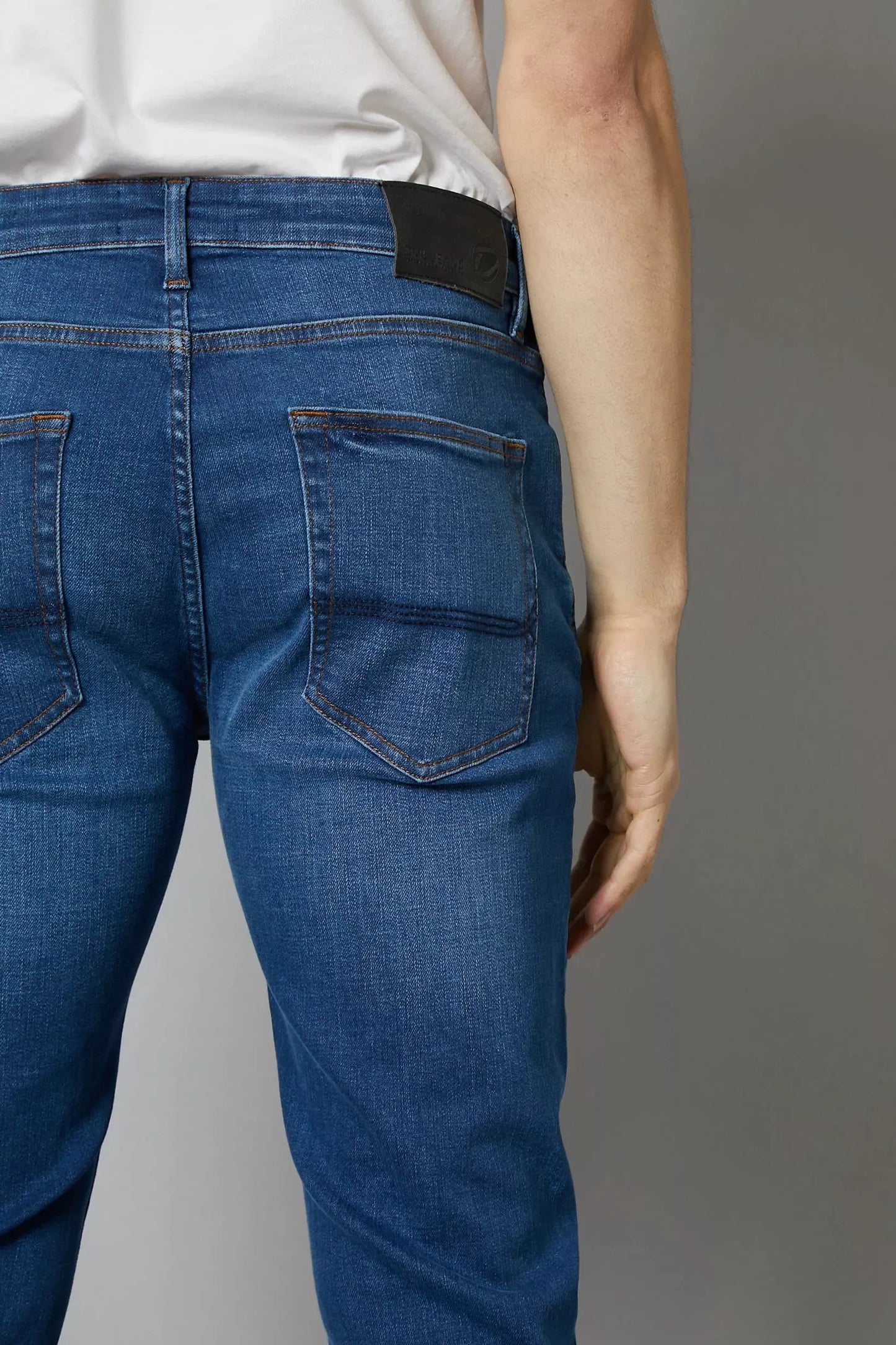 DML Florida Tapered Fit Jeans In Mid Blue - RD1 Clothing