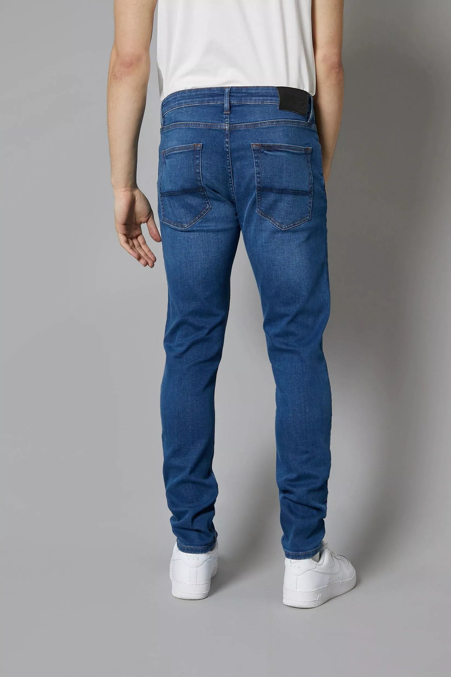 DML Florida Tapered Fit Jeans In Mid Blue - RD1 Clothing