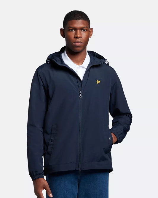 Lyle & Scott Zip Through Hooded Jacket Navy