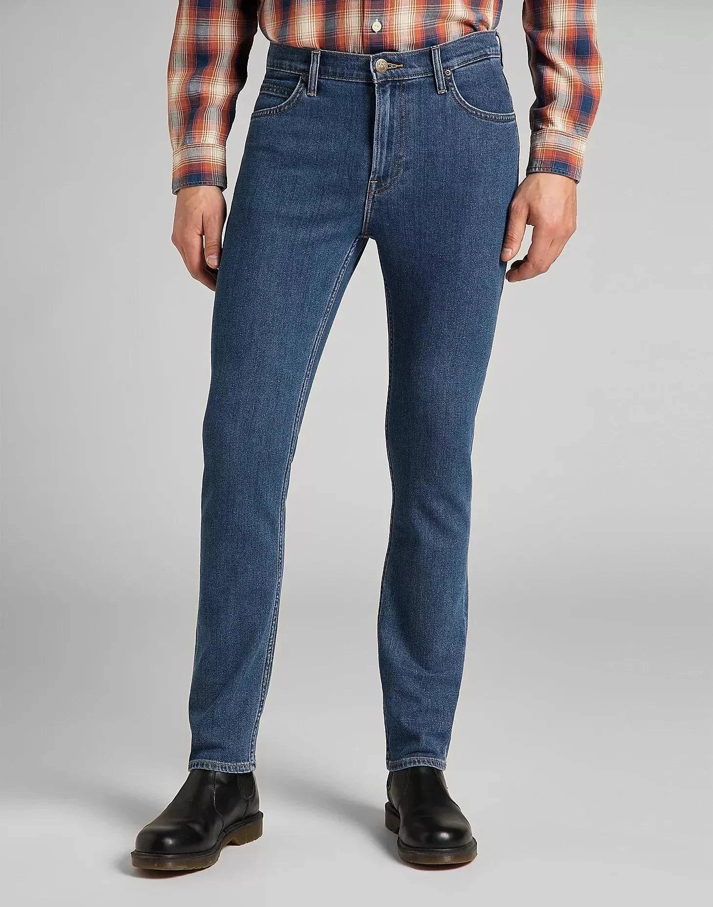 Lee Jeans Rider Slim Fit Jean In Mid Stone Wash | RD1 Clothing