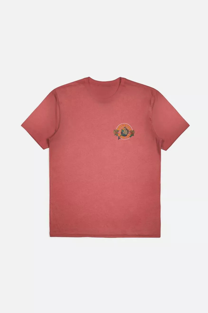 Brixton Geneva SS Tee Dusty Cedar Worn Wash - RD1 Clothing